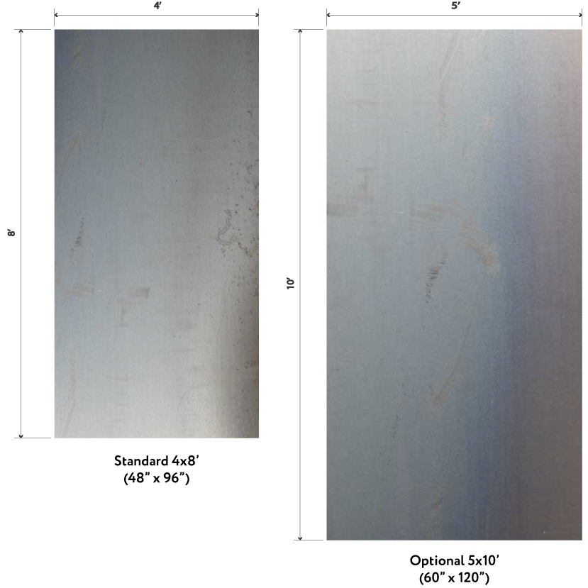 Available Corten Weathered Steel Panel Sizes