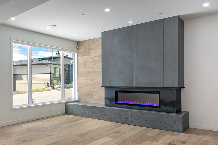 urban concrete - fireplace - main floor