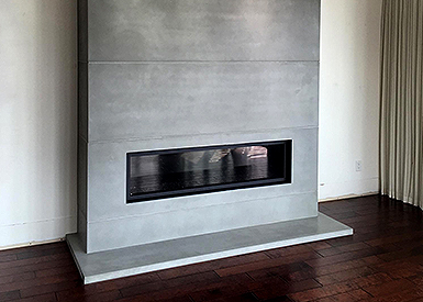 klad surfaces architectural urban concrete cladding panels fireplace